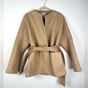 H&M Beige Textured beige jacket size S